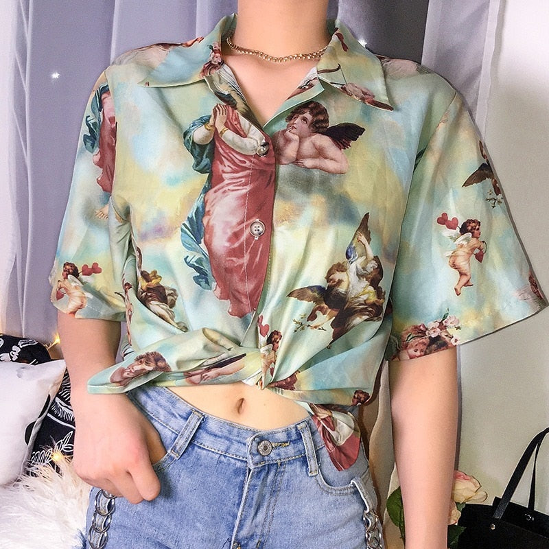 "ANGEL GRAPHIC" Top