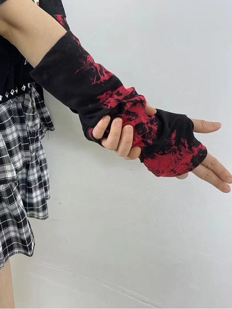 KOSAHIKI "TIE DYE" Fingerless Gloves
