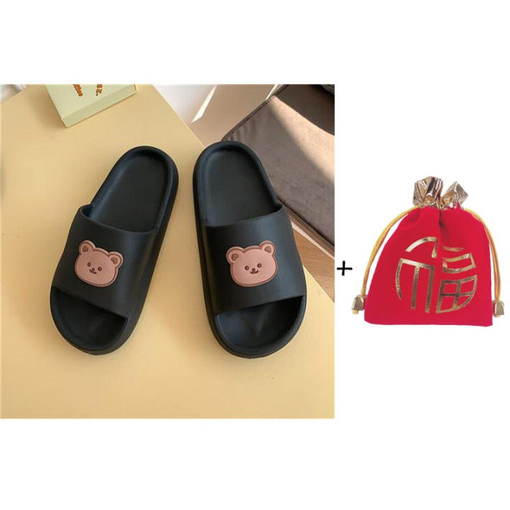 "BEAR WITH ME" Slippers